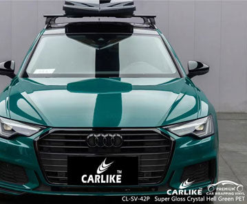 CL-SV-42P super gloss crystal hell green pet release paper vinyl for audi