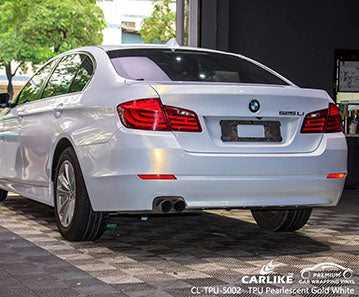 CL-TPU-5002 tpu pearlescent gold white vinyl for bmw