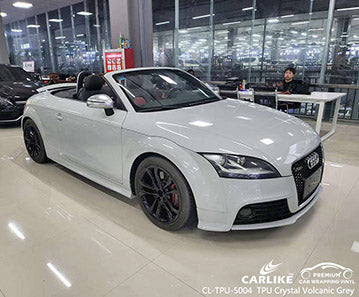 CL-TPU-5004 tpu crystal volcanic grey vinyl for audi