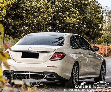 CL-TPU-5006 tpu gloss crystal khaki beige vinyl for benz