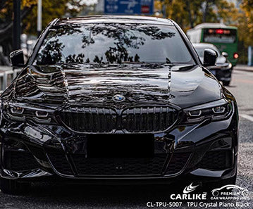CL-TPU-5007 tpu gloss crystal piano black vinyl for bmw