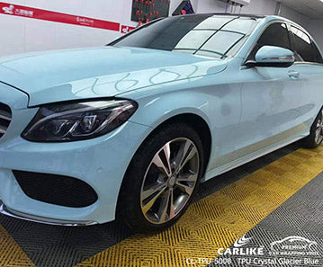 CL-TPU-5008 tpu gloss crystal bentley glacier blue vinyl for benz