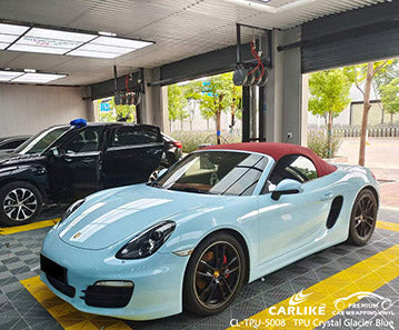 CL-TPU-5008 tpu gloss crystal bentley glacier blue vinyl for porsche
