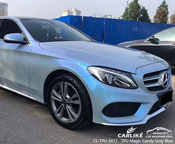 CL-TPU-5011 tpu magic candy grey blue vinyl for byd