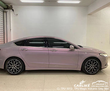 CL-TPU-5012 tpu gloss magic volcanic grey red vinyl for ford
