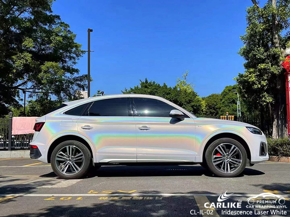 CL-IL-02  iridescence laser white vinyl for audi