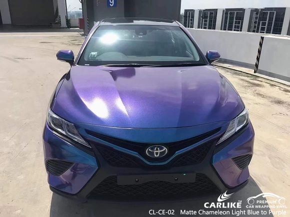 CL-CE-02 matte chameleon electro metallic blue purple vinyl for toyota