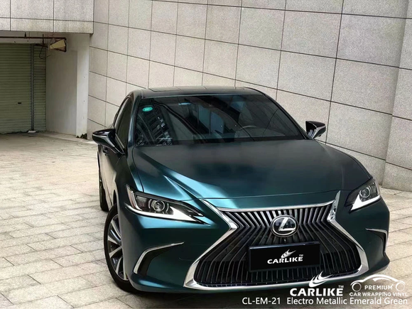 CL-EM-21 matte electro metallic emerald green vinyl for lexus