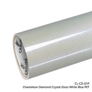 BlackAnt CL-CD-01P Chameleon Diamond Crystal Gloss White Blue Vinyl PET Liner