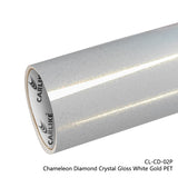 BlackAnt CL-CD-02P Chameleon Diamond Crystal Gloss White Gold Vinyl PET Liner