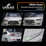 BlackAnt CL-CD-04 Chameleon Diamond Crystal Gloss White Green Vinyl