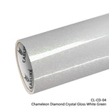 BlackAnt CL-CD-04 Chameleon Diamond Crystal Gloss White Green Vinyl