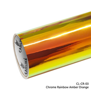 BlackAnt CL-CR-03 Chrome Rainbow Amber Orange Vinyl