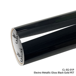 BlackAnt CL-EG-01P Electro Metallic Gloss Black Gold Vinyl PET Liner