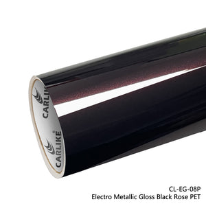 BlackAnt CL-EG-08P Electro Metallic Gloss Black Rose Vinyl PET Liner