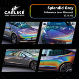 BlackAnt CL-IL-01P Iridescence Laser Diamond Splendid Grey Vinyl PET Liner