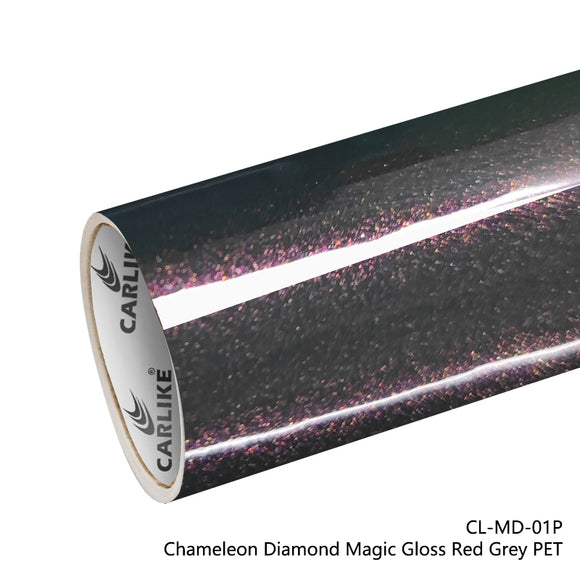 BlackAnt CL-MD-01P Chameleon Diamond Magic Gloss Red Grey Vinyl PET Liner