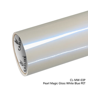 BlackAnt CL-MW-03P Pearl Magic Gloss White Blue Vinyl PET Liner