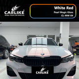 BlackAnt CL-MW-04 Pearl Magic Gloss White Red Car Wrapping Vinyl