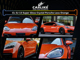 BlackAnt CL-SJ-13P Super Gloss Crystal Porsche Lava Orange Vinyl PET Liner