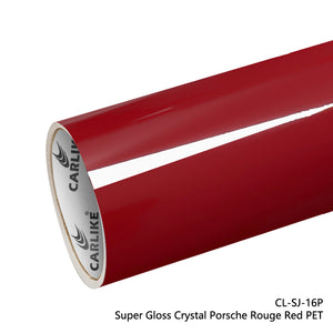 BlackAnt CL-SJ-16P Super Gloss Crystal Porsche Rouge Red Vinyl PET Liner