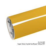 BlackAnt CL-SJ-25P Super Gloss Crystal Sunflower Yellow Vinyl PET Liner