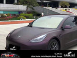 BlackAnt CL-US-11 Ultra Matte Satin Metallic Black Purple Vinyl