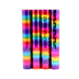 BlackAnt BA-RA Holographic Rainbow Gradient Adhesive Vinyl Sheet DIY Craft Permanent Vinyl for Cricut