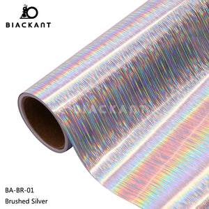 BlackAnt BA-BR Holographic Brushed Permanent Self Adheasive For Cricut Cutting DIY Craft Vinyl