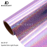 BlackAnt BA-SP Holographic Sparkle Dots Permanent Self Adheasive For Cricut Cutting DIY Craft Vinyl