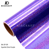 BlackAnt BA-SP Holographic Sparkle Dots Permanent Self Adheasive For Cricut Cutting DIY Craft Vinyl