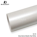 BlackAnt CL-GE-03 Gloss Electro Metallic Pearl White Car Body Wrap Vinyl Auto Vechile Wrapping Film