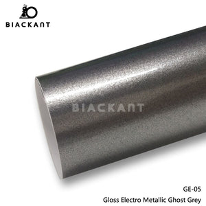 BlackAnt CL-GE-05 Gloss Electro Metallic Ghost Grey Car Body Wrap Vinyl Auto Vechile Wrapping Film