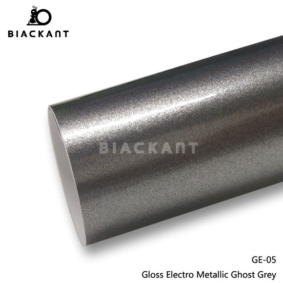 BlackAnt CL-GE-05 Gloss Electro Metallic Ghost Grey Car Body Wrap Vinyl Auto Vechile Wrapping Film