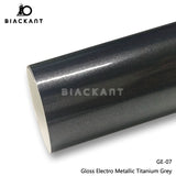 BlackAnt CL-GE-07 Gloss Electro Metallic Titanium Grey Car Body Wrap Vinyl Auto Vechile Wrapping Film