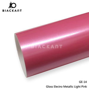 BlackAnt CL-GE-14 Gloss Electro Metallic Light Pink Car Body Wrap Vinyl Auto Vechile Wrapping Film