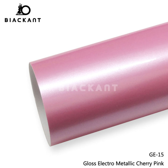 BlackAnt CL-GE-15 Gloss Electro Metallic Cherry Pink Car Body Wrap Vinyl Auto Vechile Wrapping Film