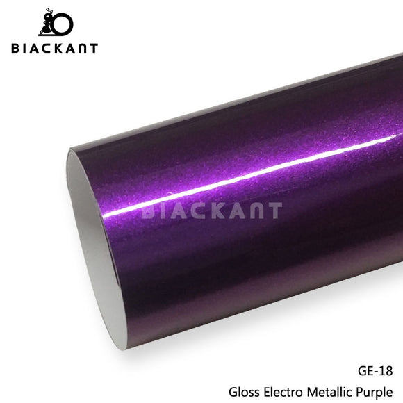 BlackAnt CL-GE-18 Gloss Electro Metallic Purple Car Body Wrap Vinyl Auto Vechile Wrapping Film