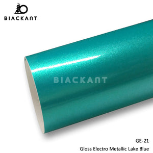 BlackAnt CL-GE-21 Gloss Electro Metallic Lake Blue Car Body Wrap Vinyl Auto Vechile Wrapping Film