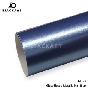 BlackAnt CL-GE-23 Gloss Electro Metallic Mist Blue Car Body Wrap Vinyl Auto Vechile Wrapping Film