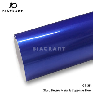 BlackAnt CL-GE-25 Gloss Electro Metallic Sapphire Blue Car Body Wrap Vinyl Auto Vechile Wrapping Film