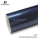 BlackAnt CL-GE-28 Gloss Electro Metallic Storm Blue Car Body Wrap Vinyl Auto Vechile Wrapping Film